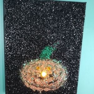 Light Up Halloween Canvas